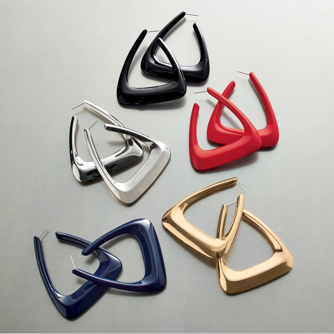 Triangle Earrings, , large