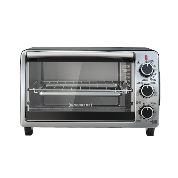 Black+Decker 6-Slice Convection Toaster Oven, Stainless Steel, large