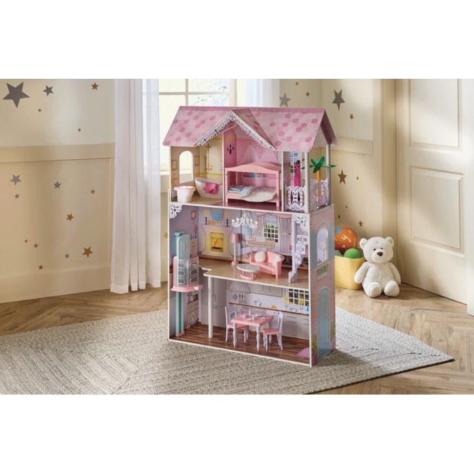Maplewood Manor Dollhouse, Pink, large