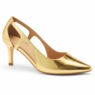 Midnight Velvet Women's Metallic Cut-Out Faux-Leather Pump, , large