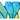 Bright Stained Glass Flower Window Hanging, Teal, swatch