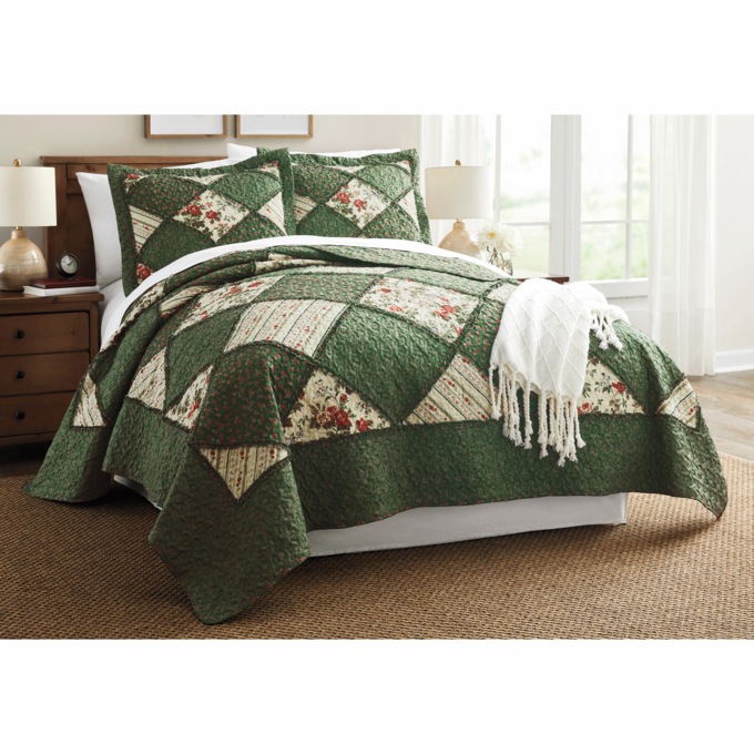Alexa Ruffled Quilt, , large