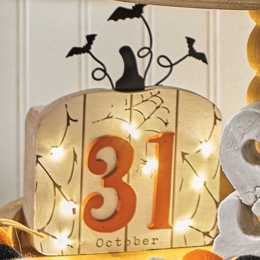 Halloween Block Sign, , large