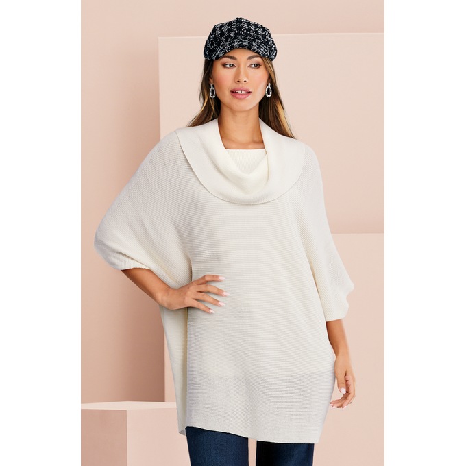 Melissa Cowl Neck Sweater, , large