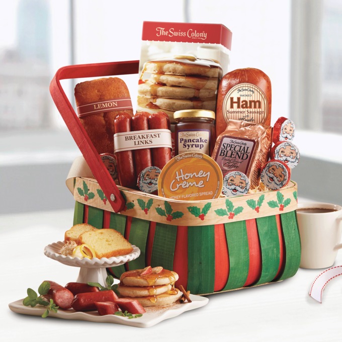 Holly Breakfast Basket, , large