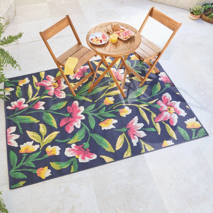 Indoor/Outdoor Hallie Floral Rug, , large
