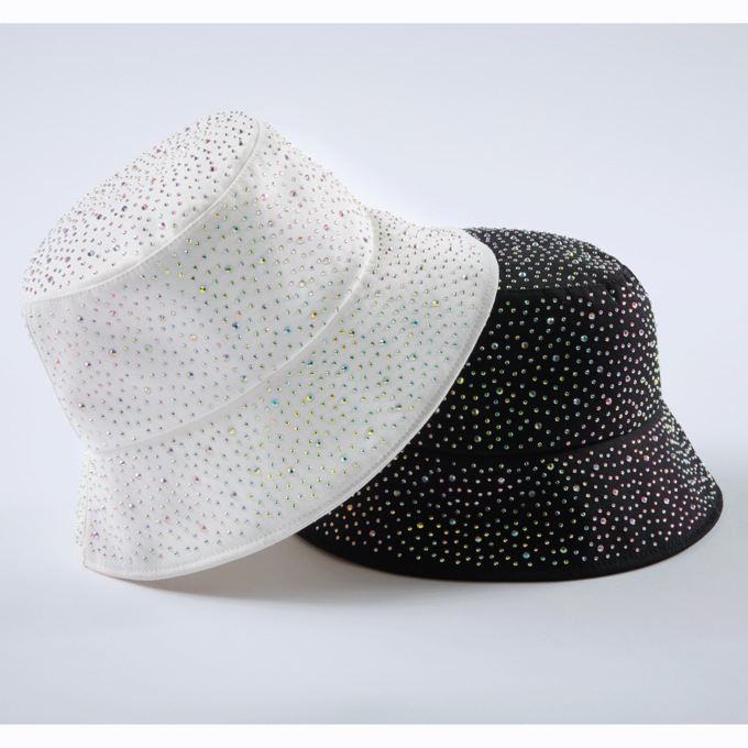 Rhinestone Bucket Hat, , large