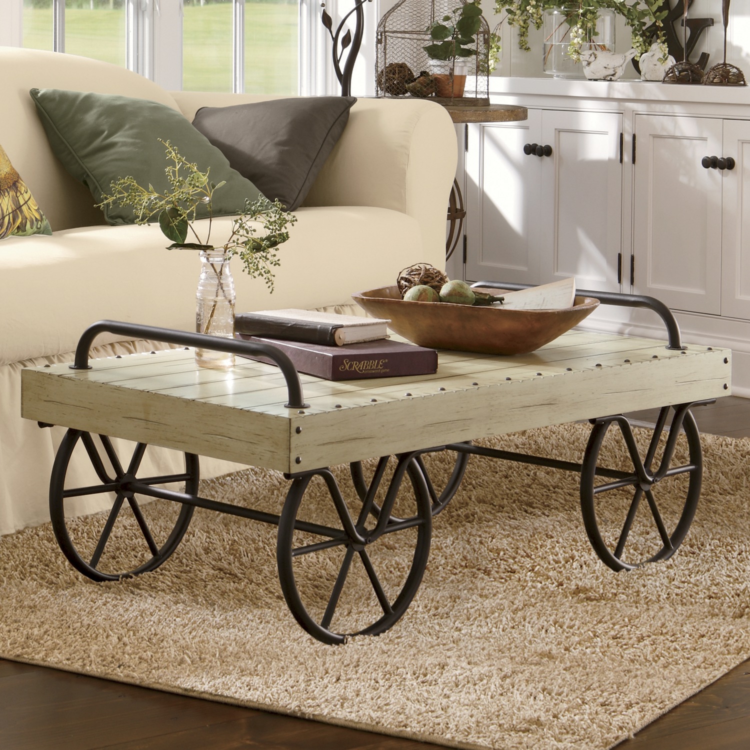 Leeds Cart Coffee Table | Montgomery Ward