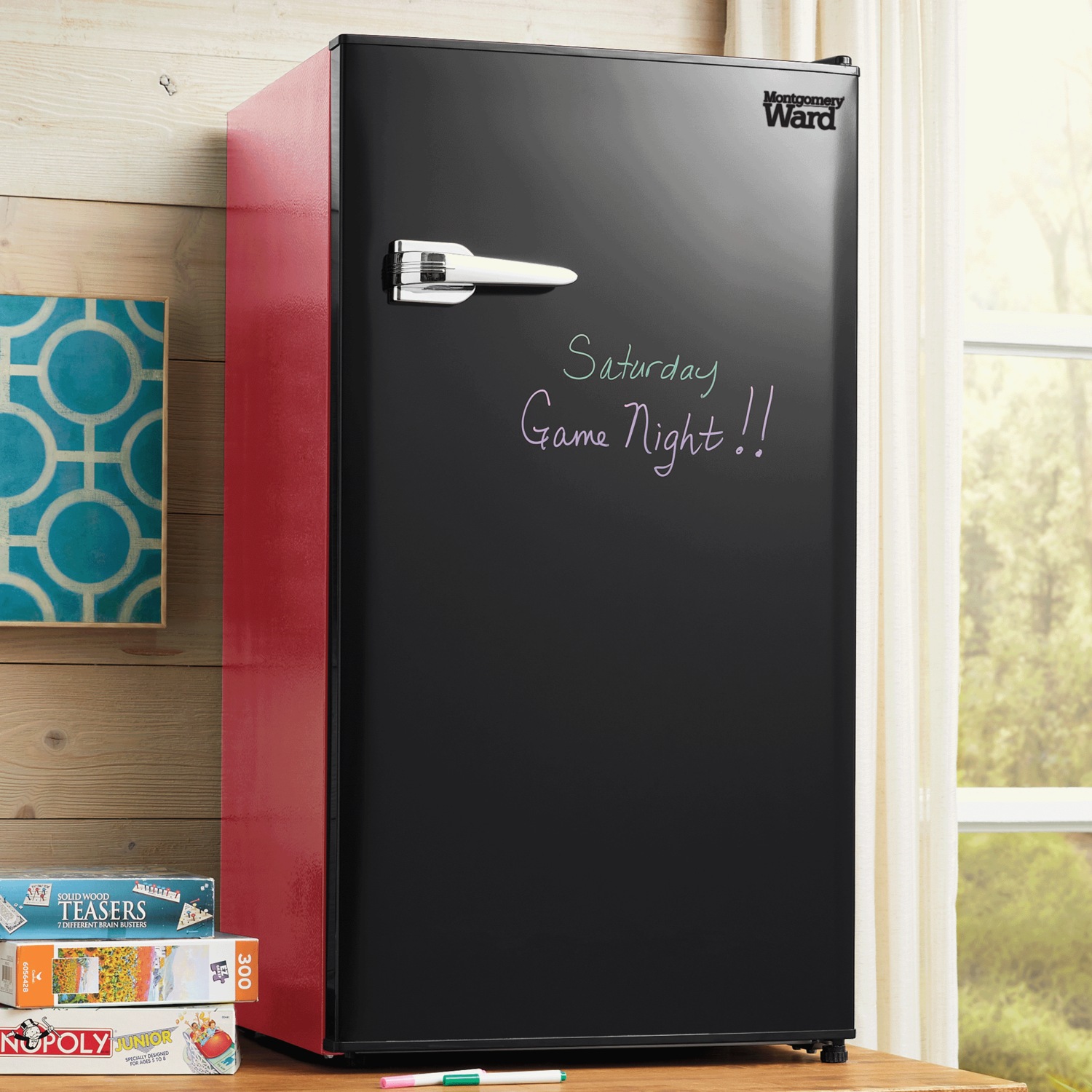 Montgomery Ward 3.2 cu. ft. Retro Dry Erase Fridge Montgomery Ward