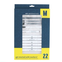 Art Alternatives Get Started 22-Piece Marker Drawing Set, , large