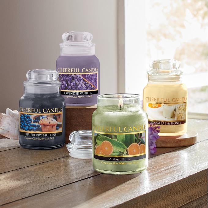 Cheerful Mini Jar Candle, , large