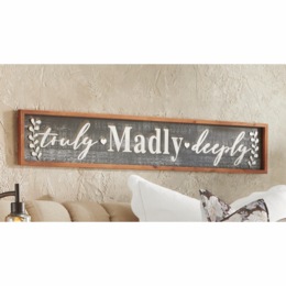 Truly Madly Deeply Wall Sign, , large