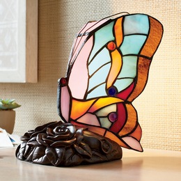 Stained Glass Butterfly Accent Light, , large