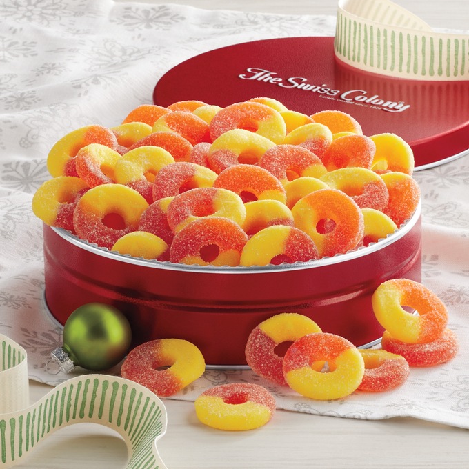 Peach Gummi Rings, , large