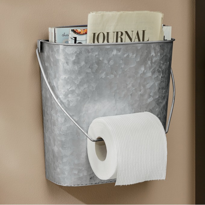 Farmhouse Bucket Toilet Paper Holder, , large