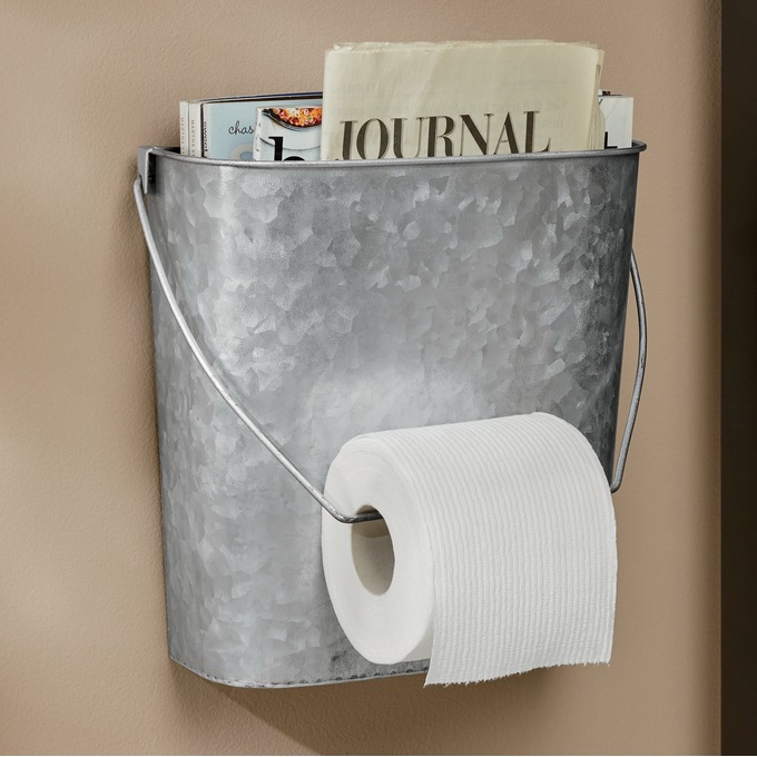 Farmhouse Bucket Toilet Paper Holder