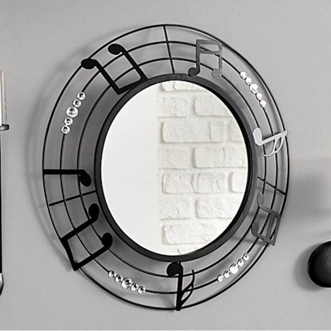 Music Note Wall Mirror, , large