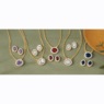 Gemstone Necklace and Earring Set, , large