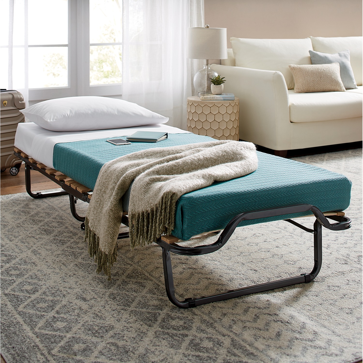 Luxor Folding Bed with Wheels Montgomery Ward