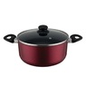 20-Piece Ceramic Metallic Cookware Set, Ruby, large