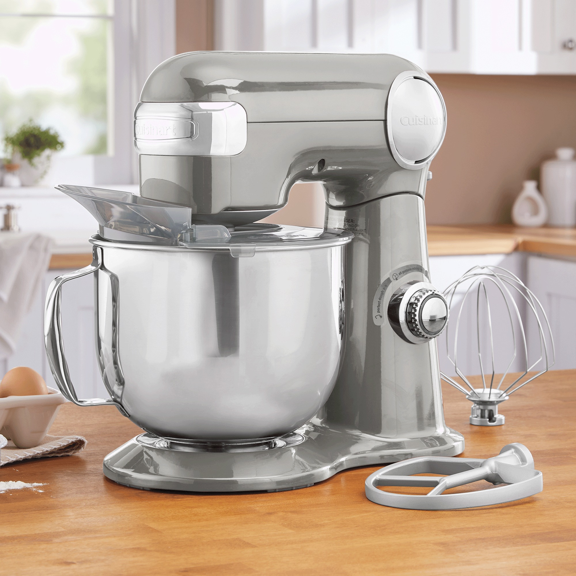 Cuisinart 5.5-Quart Stand Mixer, Silver Lining, large