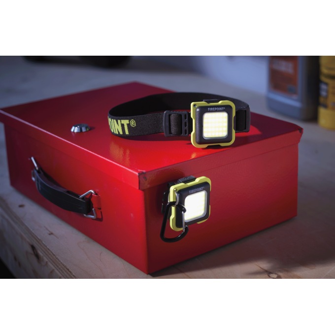Performance Tool 500LM Li-Ion Utility Light & Headlamp, Yellow, large