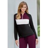Color Blocked 1/4-Zip Top, , large