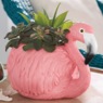 Decorative Flamingo Planter Bowl, , large