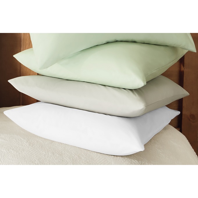 Recycled Percale Pillowcase Set, Anthracite, large