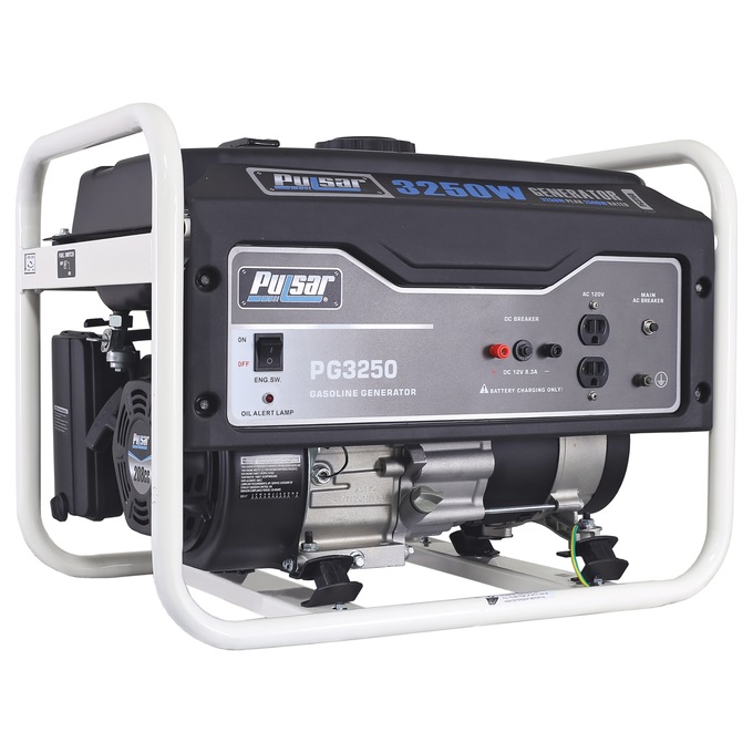 Pulsar 3250W/2500W Gas Generator, Black, large