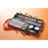 66-Piece Design Art Set with Watercolors, Pastels and Markers in Carrying Case, Multi, large