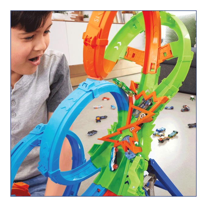 Hot Wheels Action Endless Loop Crash Track, , large
