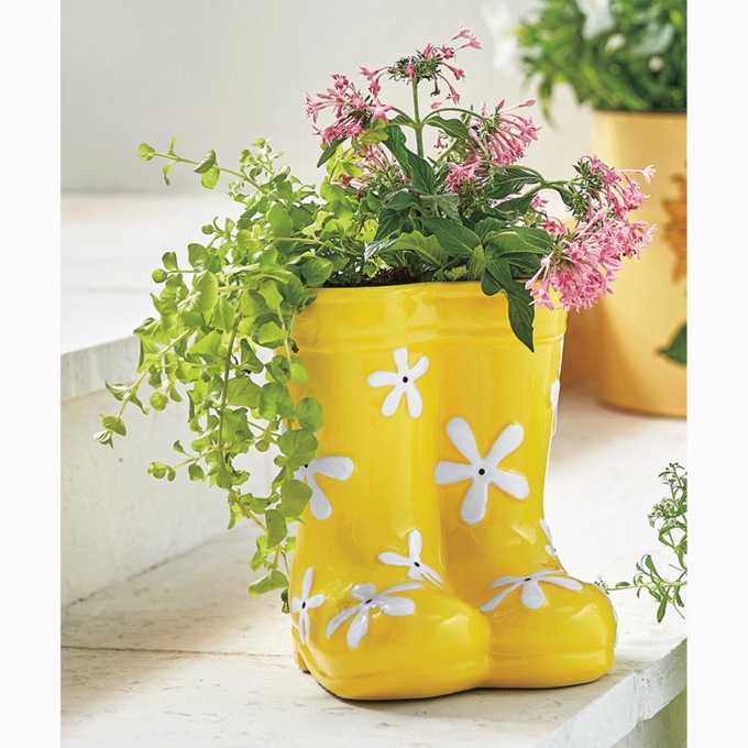 Rain Boot Planter, , large