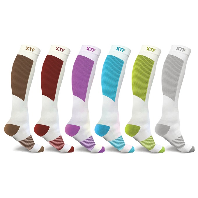 6-Pack Copper Compression Socks, , large