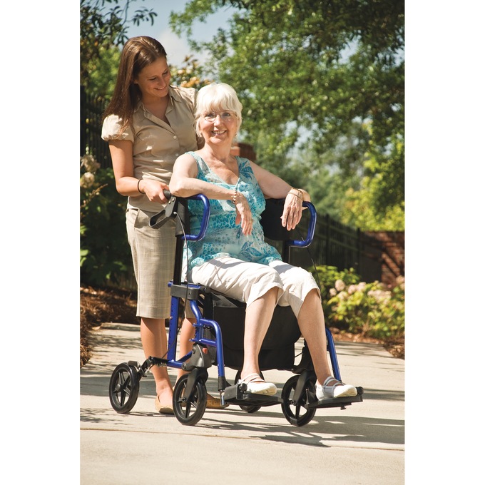 Lumex Hybrid LX Rollator Transport Chair, , large