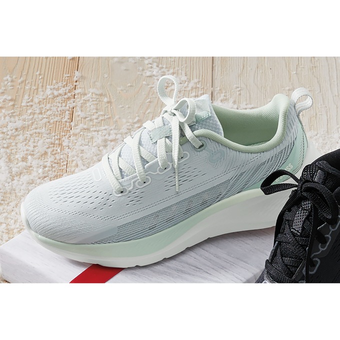 K-Swiss Women's Helio Trainer Shoe, Moonlight Gray Snowfog Green, large