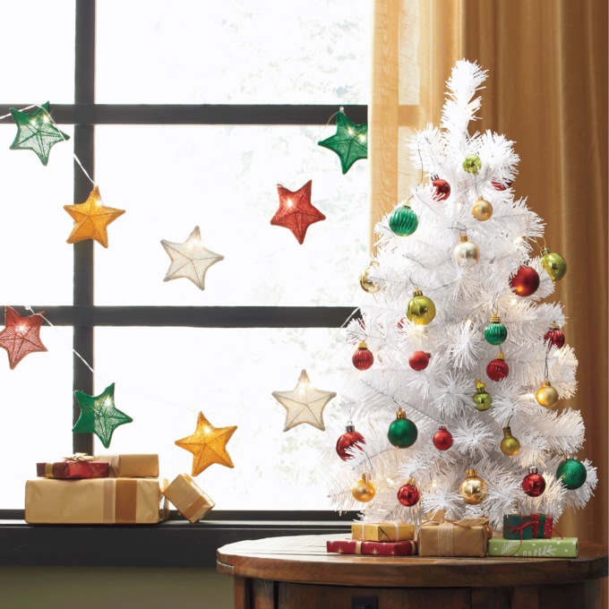 Lit 3-D Star Garland, , large