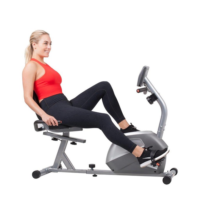 Body Flex Sports Magnetic Recumbent Exercise Bike, , large