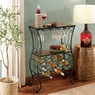 Faux-Marble Wine Storage Table, , large