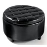 Hudson Round Storage Ottoman, , large
