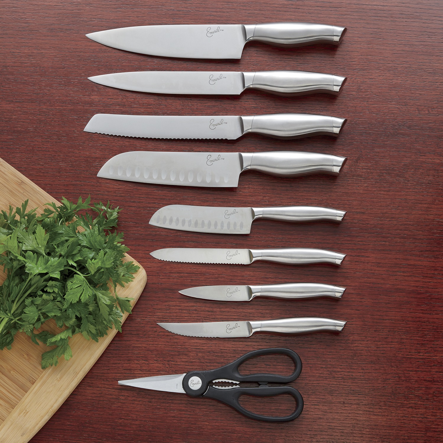 15Piece Stainless Steel Cutlery Set by Emeril Montgomery Ward