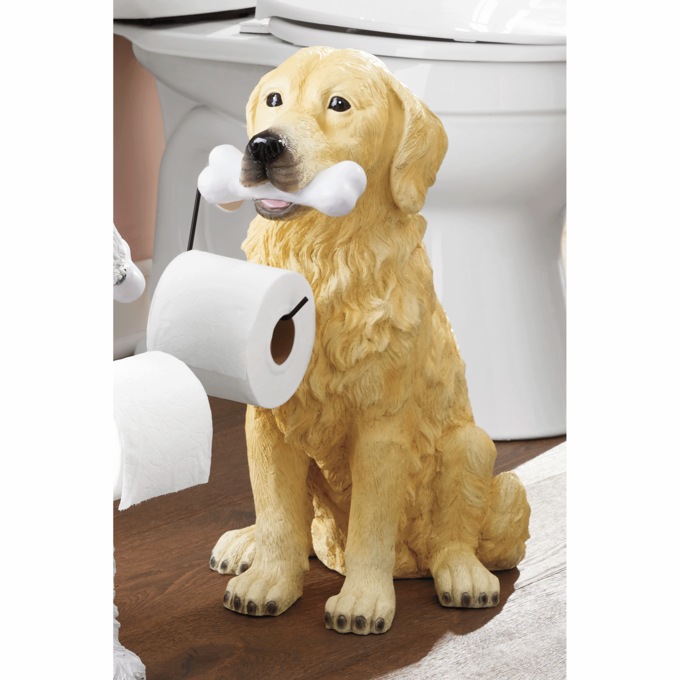 Dog Toilet Paper Holder, , large