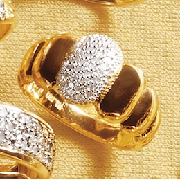 Diamond Oval Cluster Ring - .25 CTTW, , large