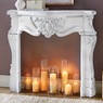 Heaven Mantel, Distressed White, large