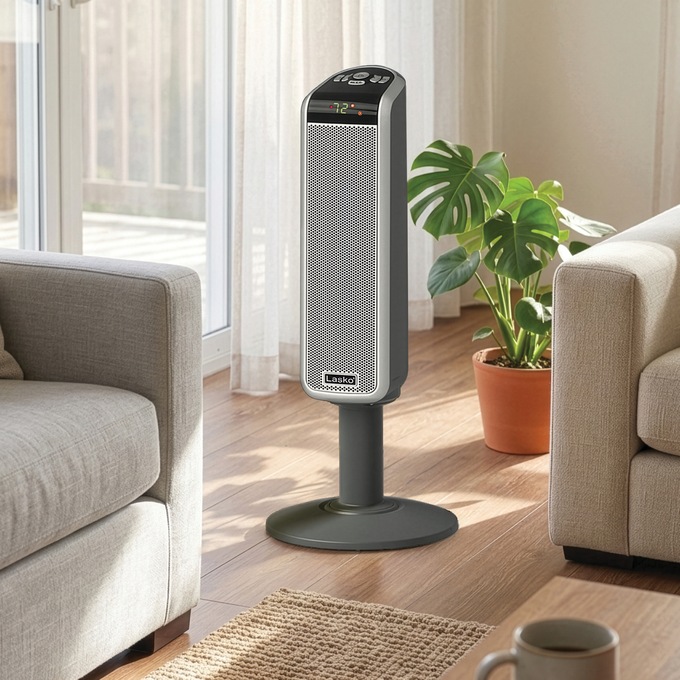 Lasko Digital Pedestal Heater, , large