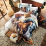 Horses 4-Piece Comforter Set and Accent Pillow, , large