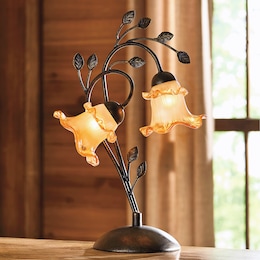 Elise Floral Accent Lamp, , large