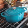 Crock Pot Artisan 7-qt. Enameled Cast Iron Oval Dutch Oven with Lid, , large