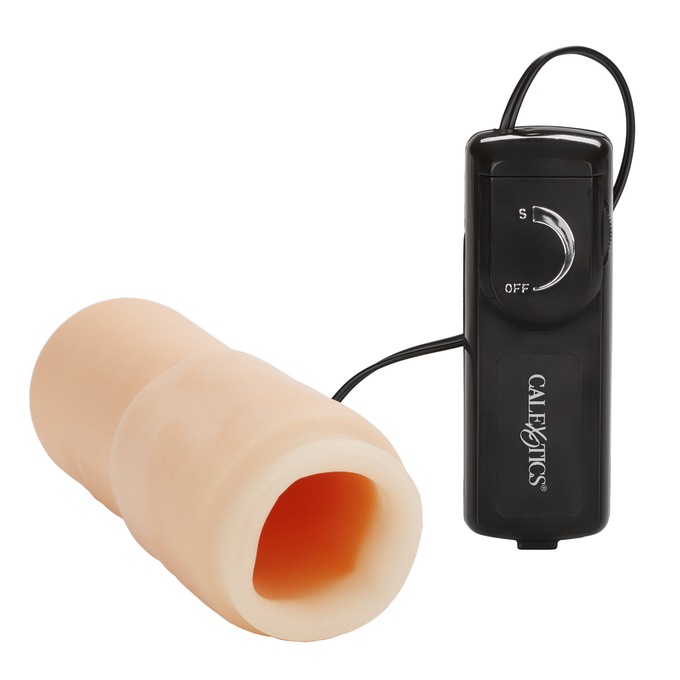 Vibrating Oro Simulator Stroking Sleeve, , large