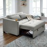 Convertible Loveseat with USB and Cupholders, Gray, large